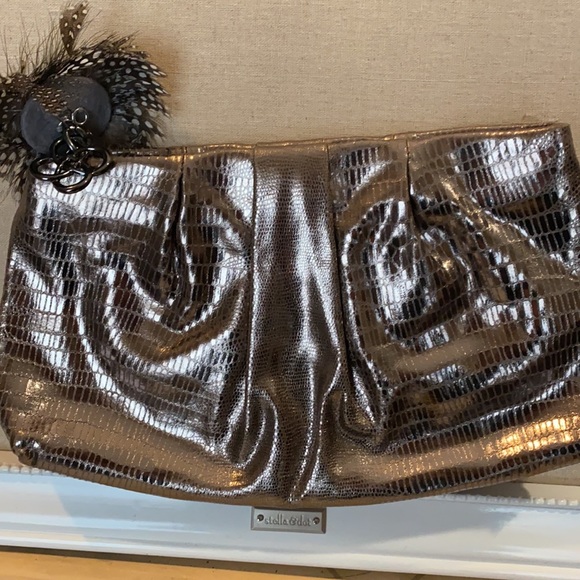 Stella and Dot purse beautiful metallic clutch - Picture 3 of 5
